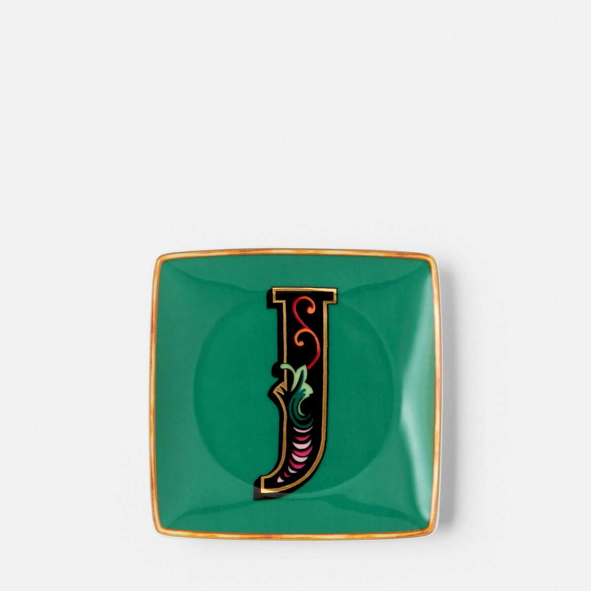 Versace Alphabet J Square Plate 12cm - Living