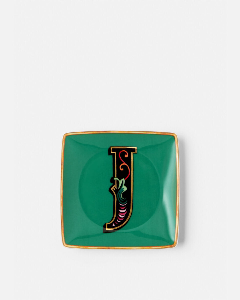 Versace Alphabet J Square Plate 12cm - Living