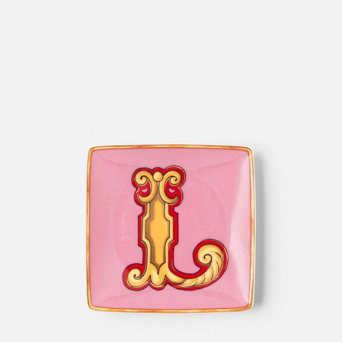 Versace Alphabet L Square Plate 12cm - Living