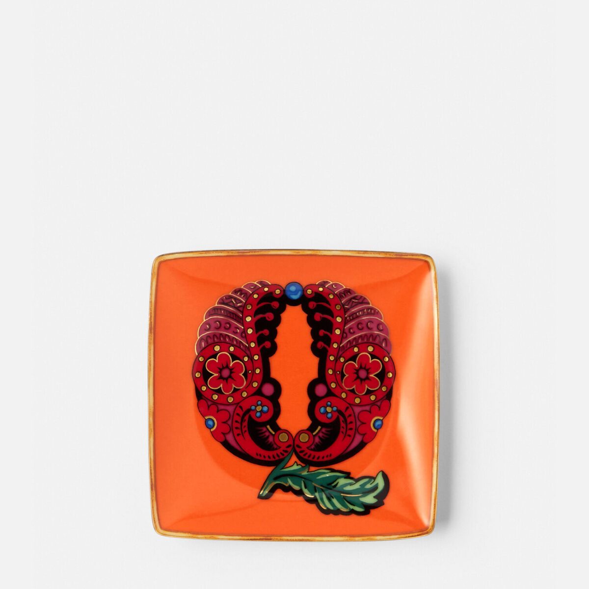 Versace Alphabet Q Square Plate 12cm - Living