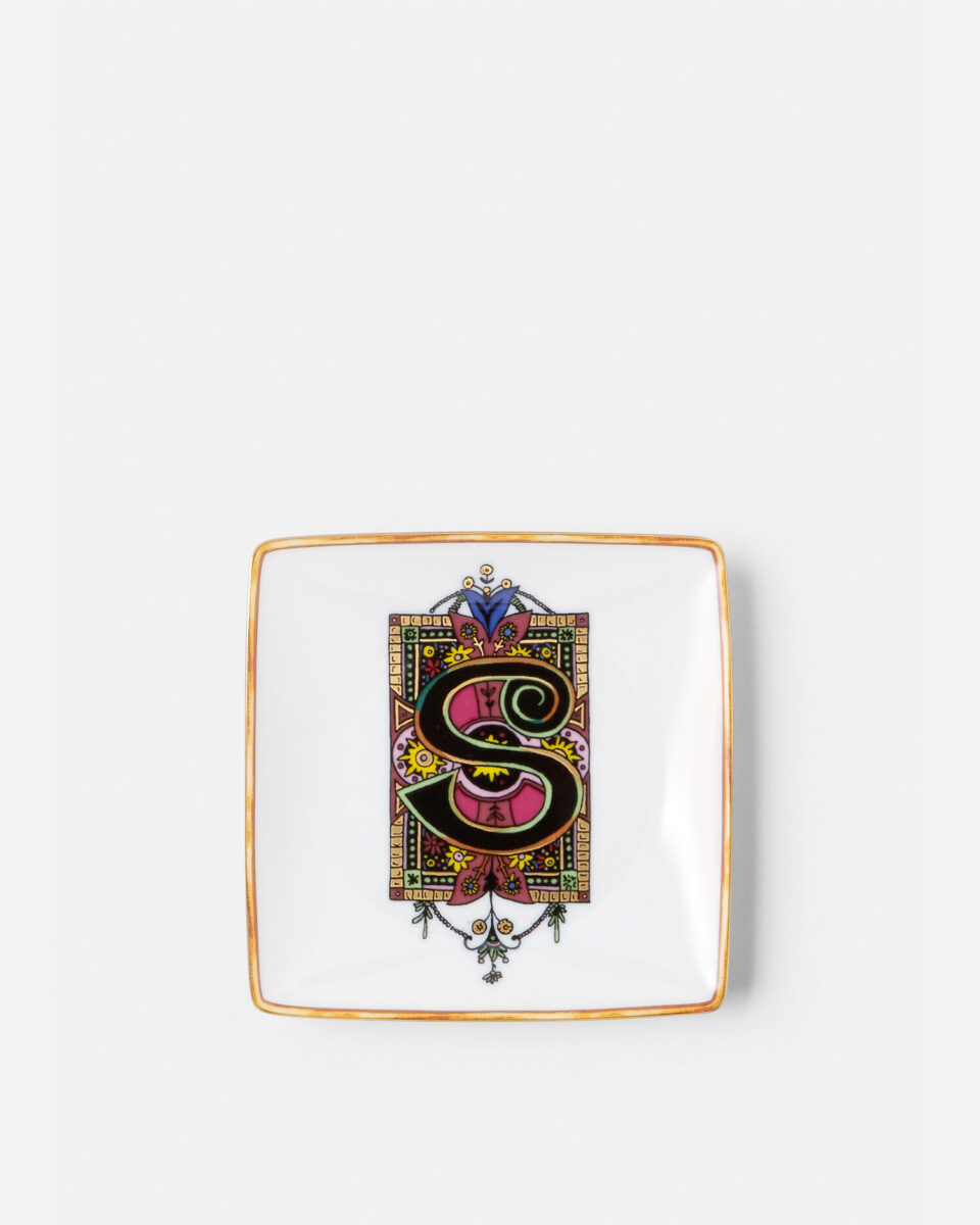 Versace Alphabet S Square Plate 12 cm - Living