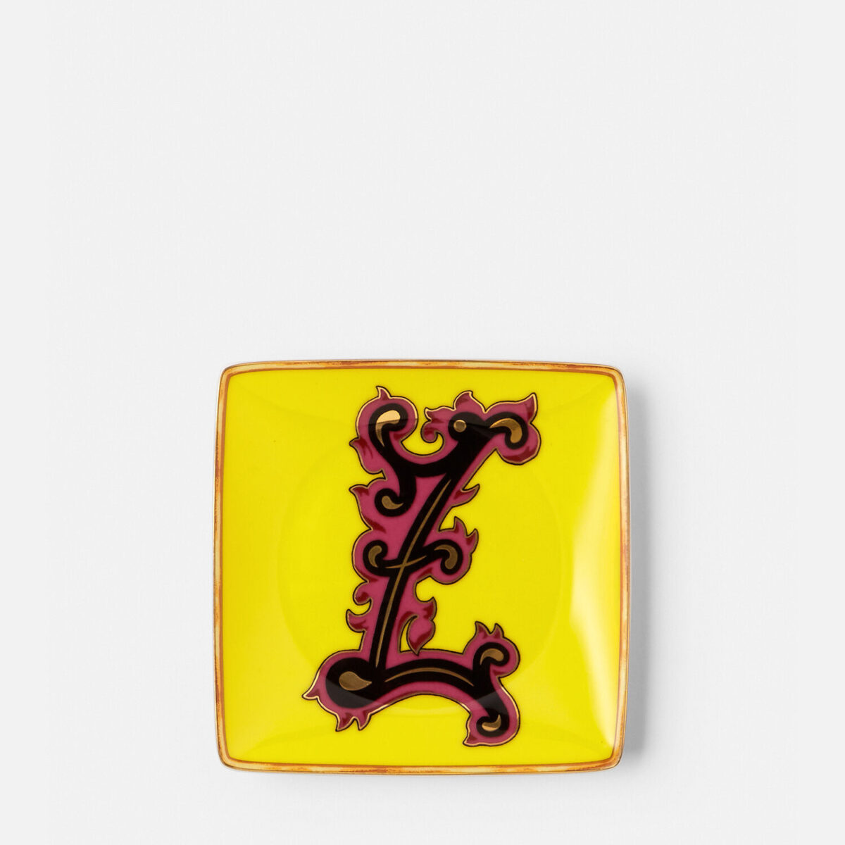 Versace Alphabet Z Square Plate 12 cm - Living