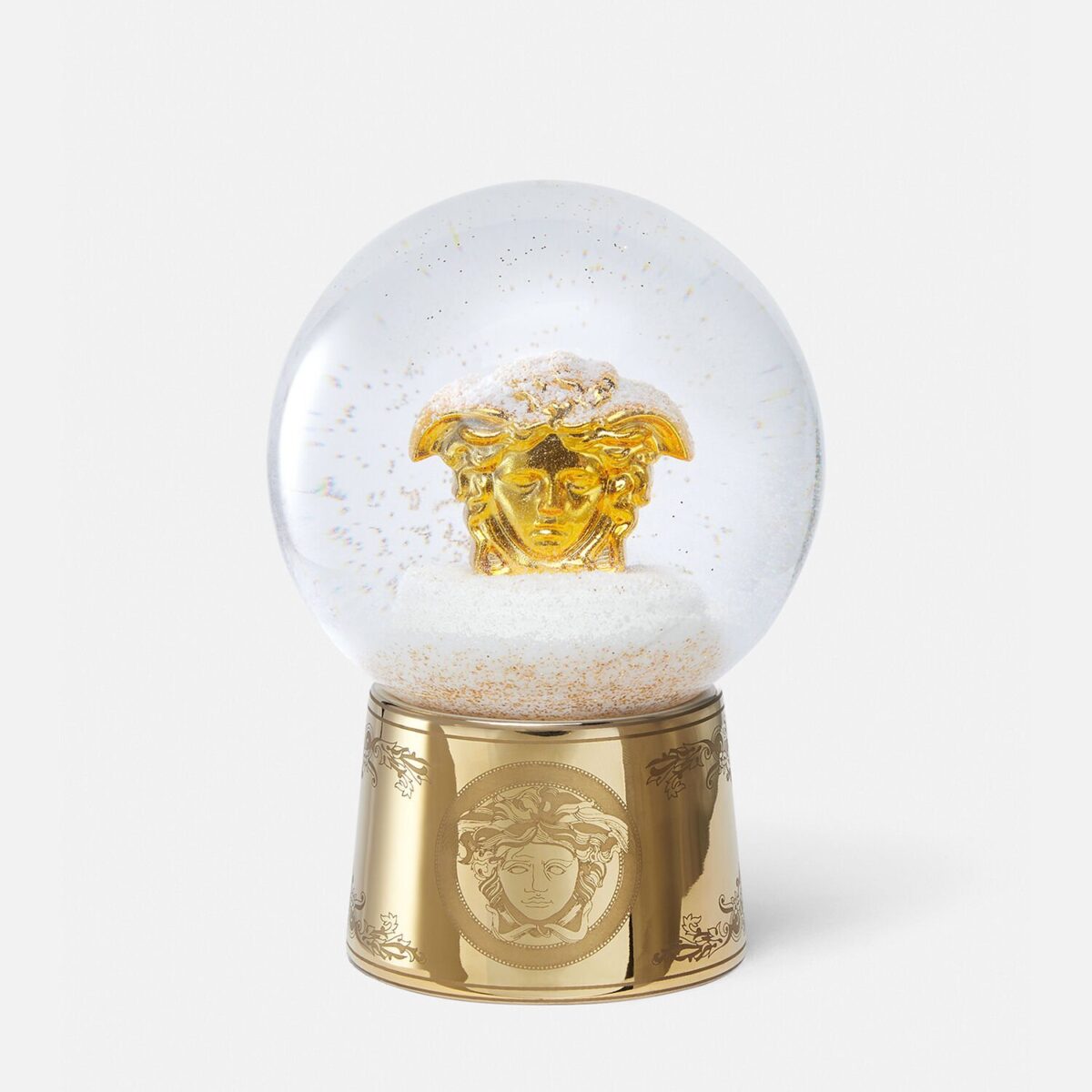 Golden Medusa Large Snow Globe - Living