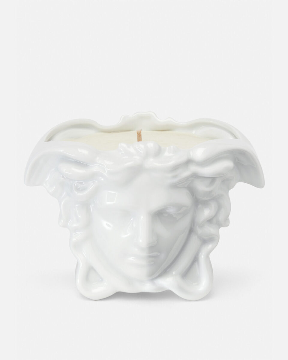 Medusa Grande White Scented Candle - Living