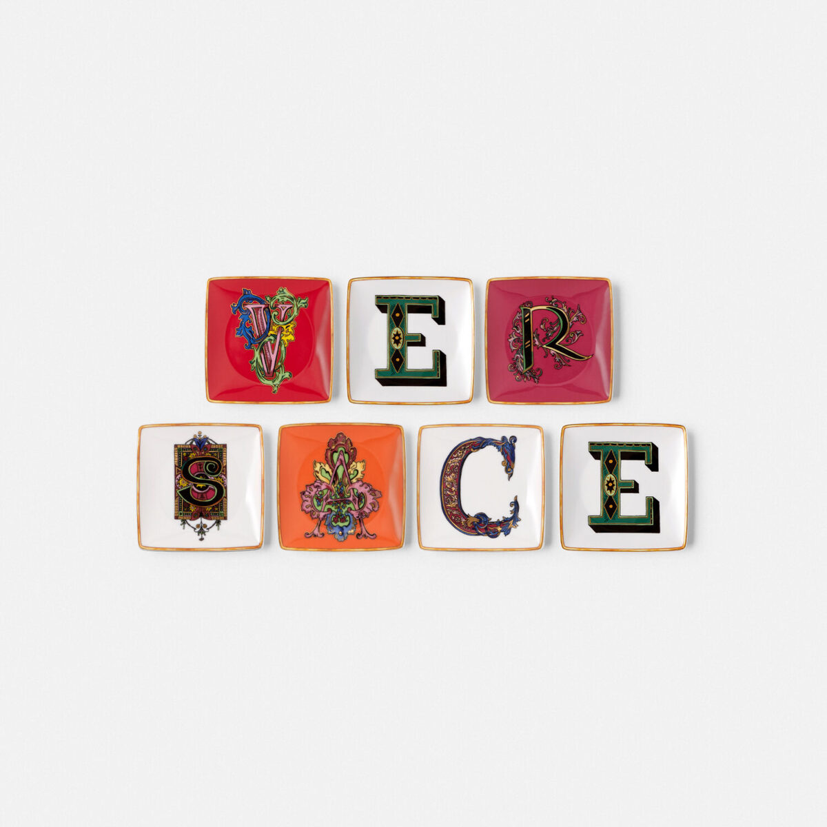 Holiday Alphabet Square Bowl Set - Living