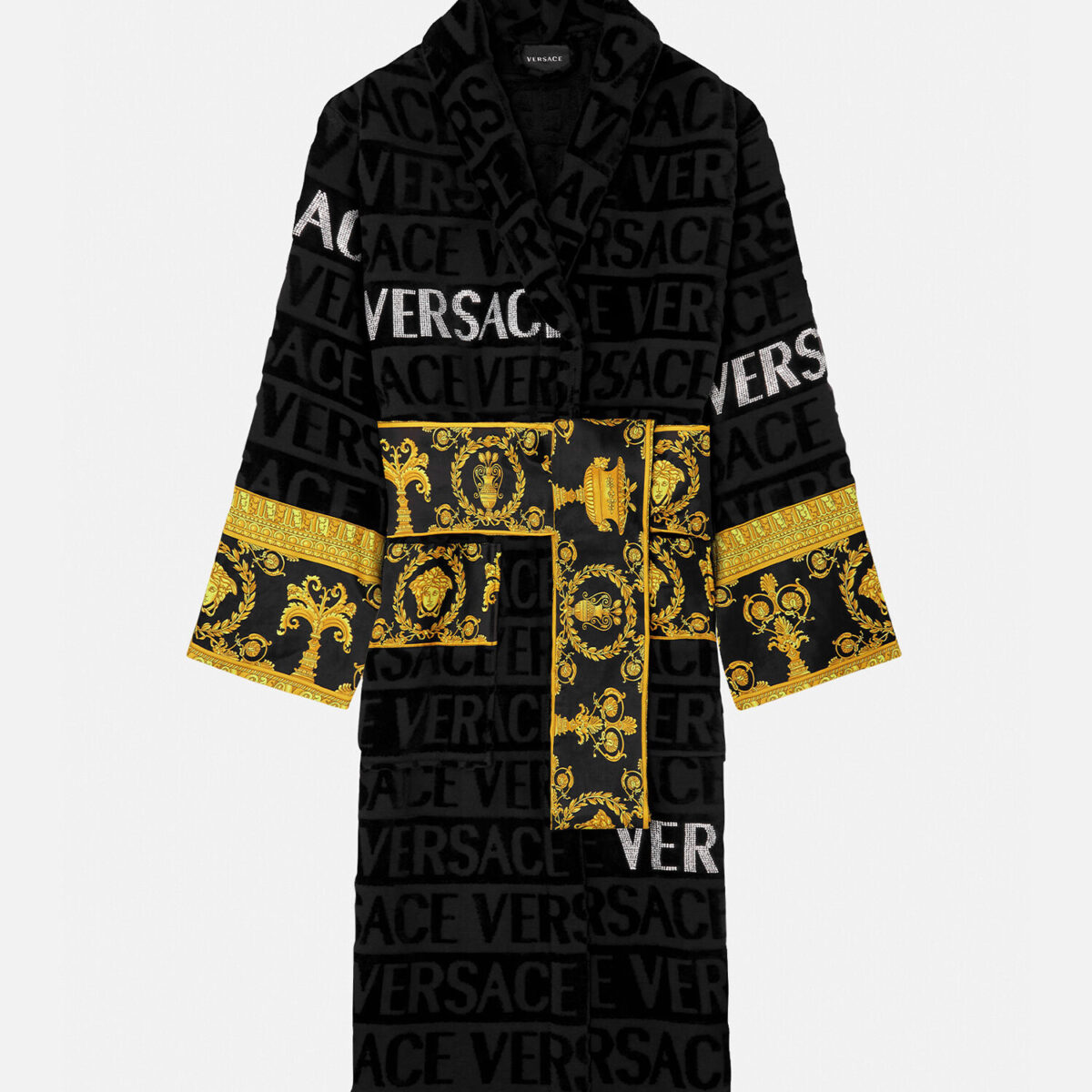 Crystal Versace Allover Bathrobe - Textiles