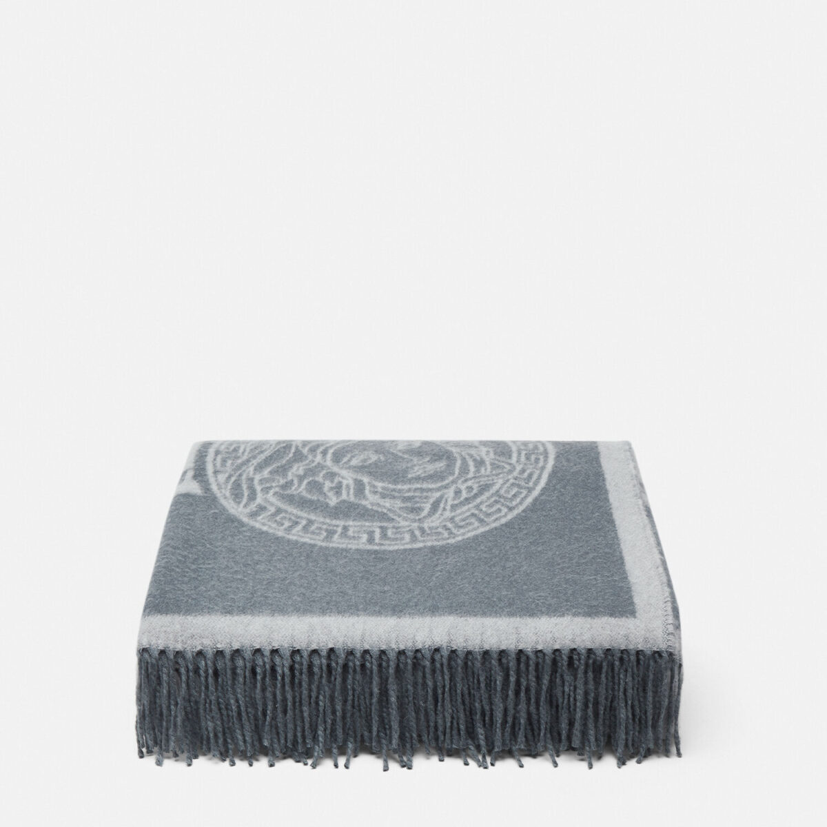 Icon Cashmere-Blend Fringed Blanket - Textiles