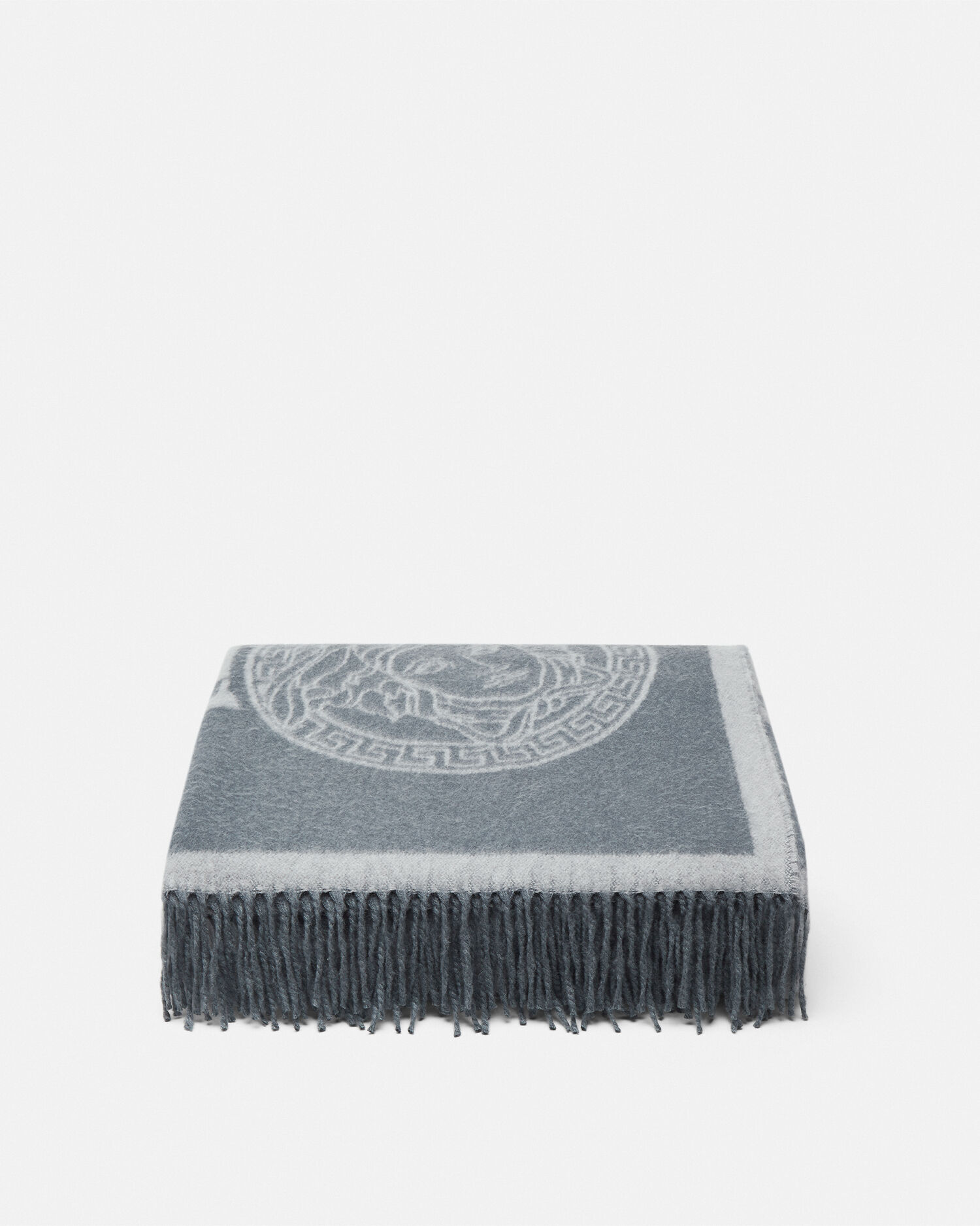 Icon Cashmere-Blend Fringed Blanket - Textiles