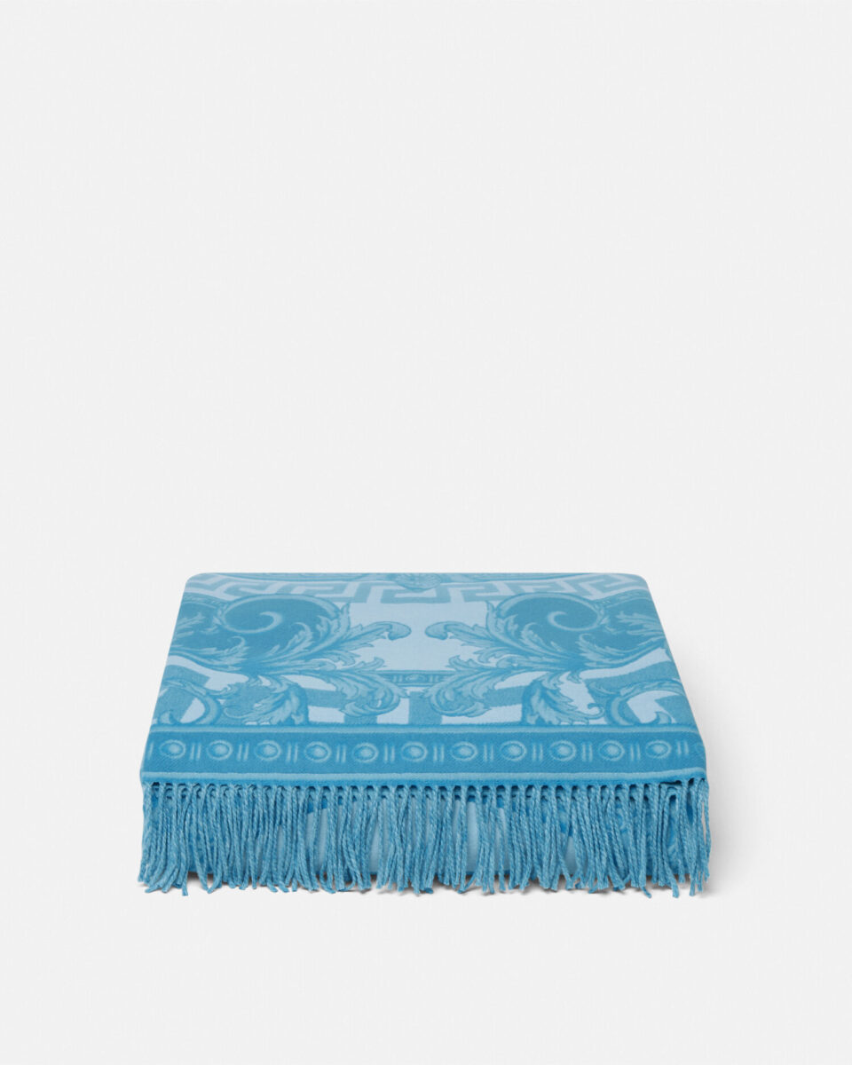 La Coupe des Dieux Fringed Blanket - Textiles