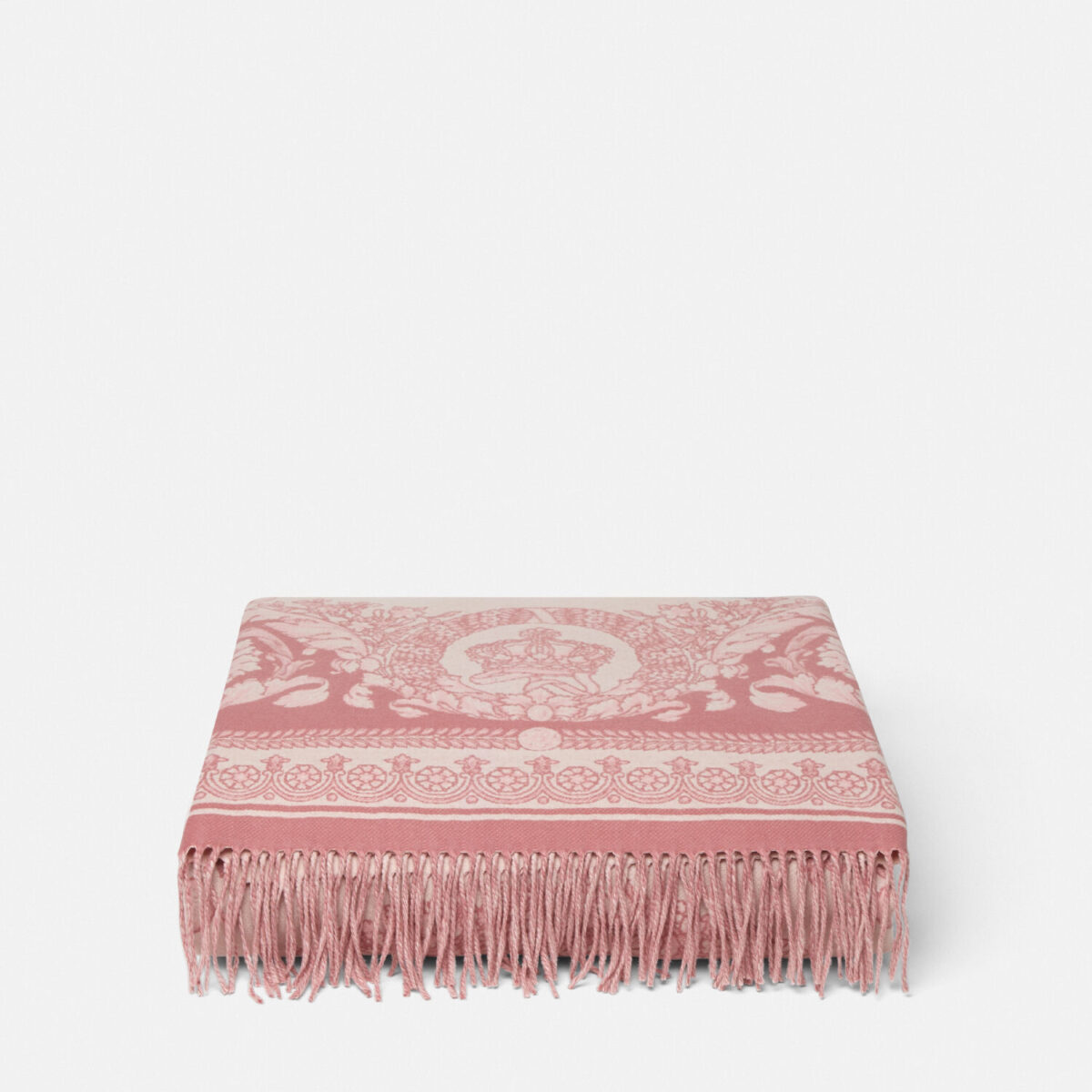 Crete de Fleur Fringed Blanket - Textiles