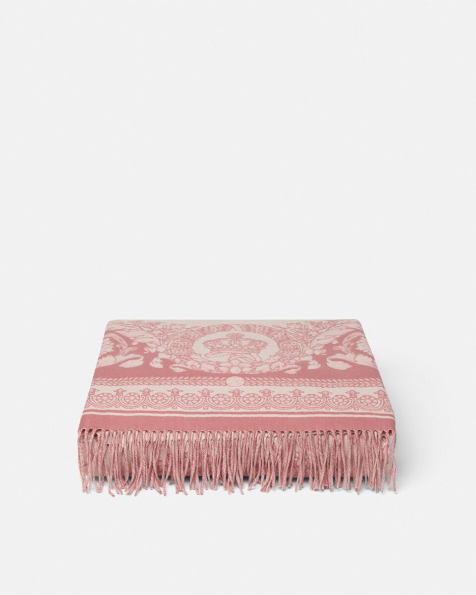 Crete de Fleur Fringed Blanket - Textiles