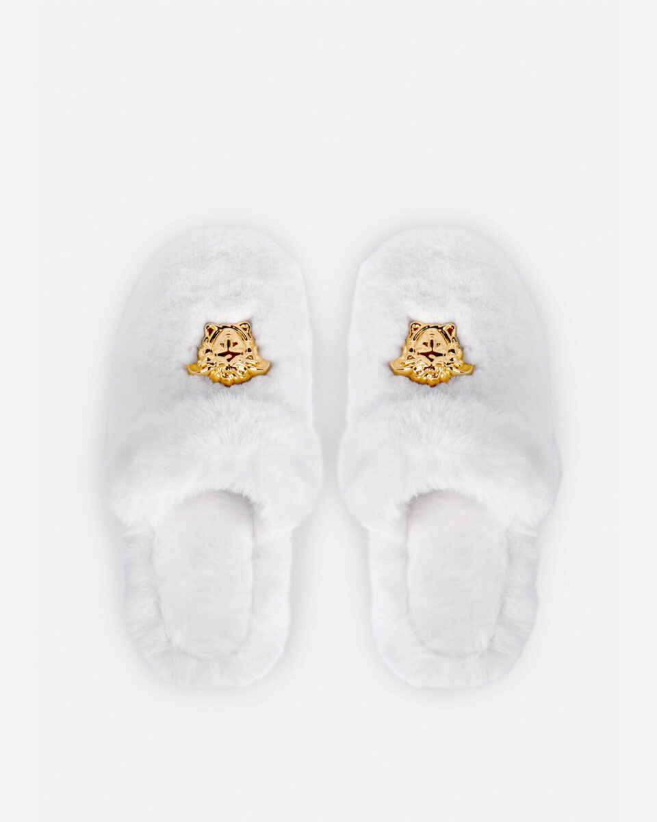 Palazzo Faux-Fur Slippers - Textiles