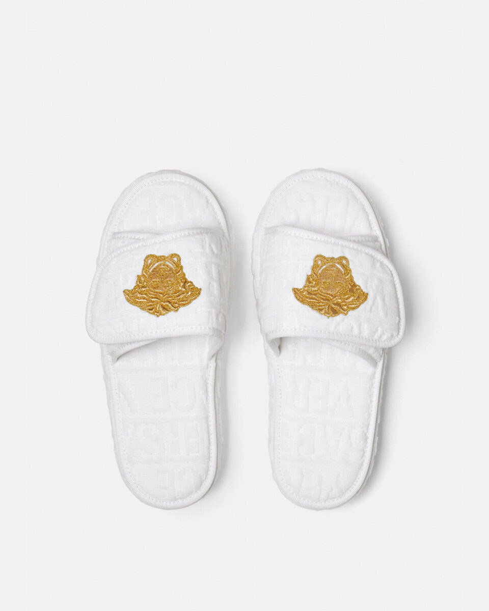 Versace Allover Slippers - Textiles