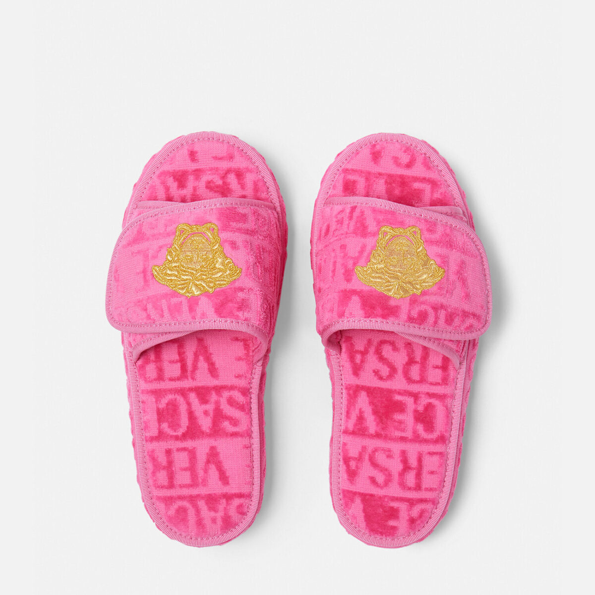 Versace Allover Slippers - Textiles