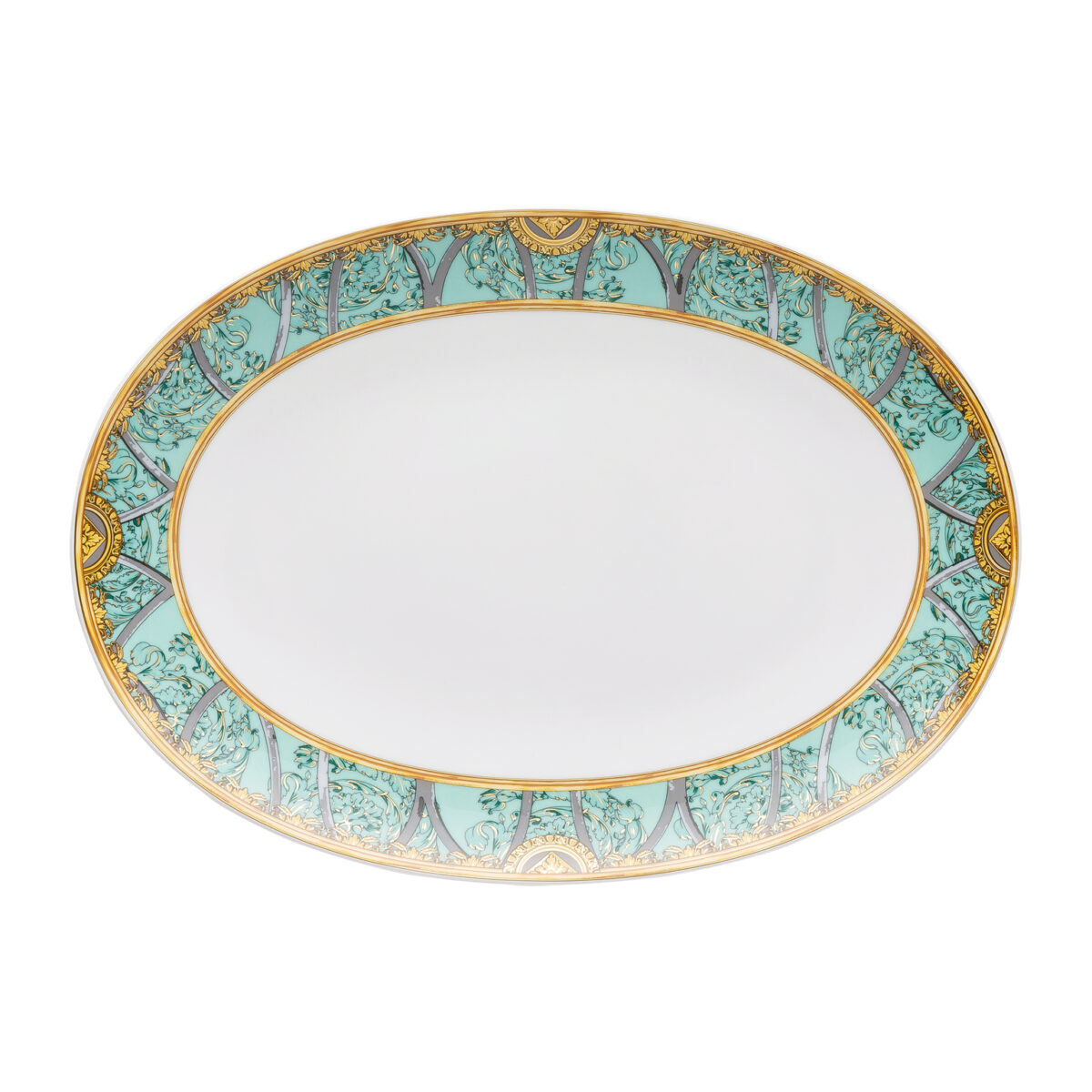 Versace Rosenthal La Scala Palazzo Verde platter