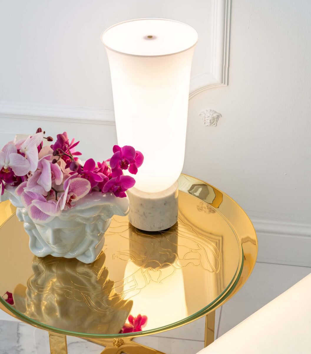 Versace Home Goddess Marble lamps