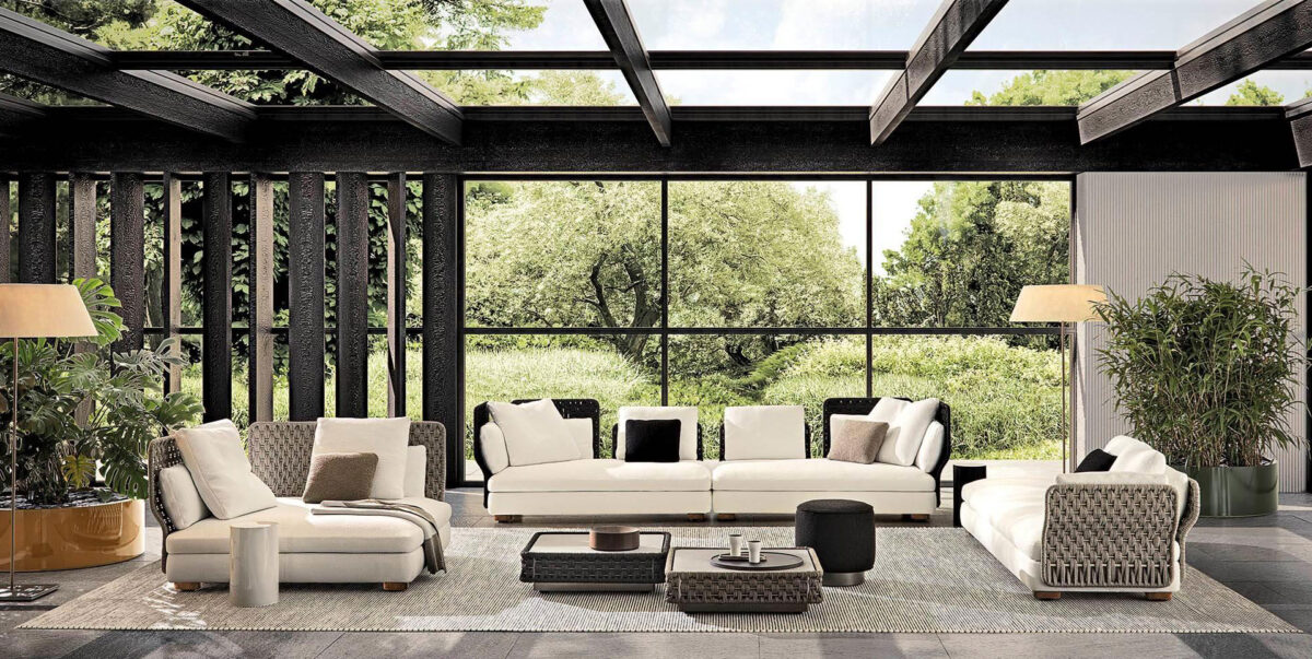 Minotti Amii outdoor sofa