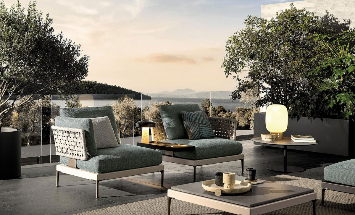 Minotti Patio оutdoor armchair