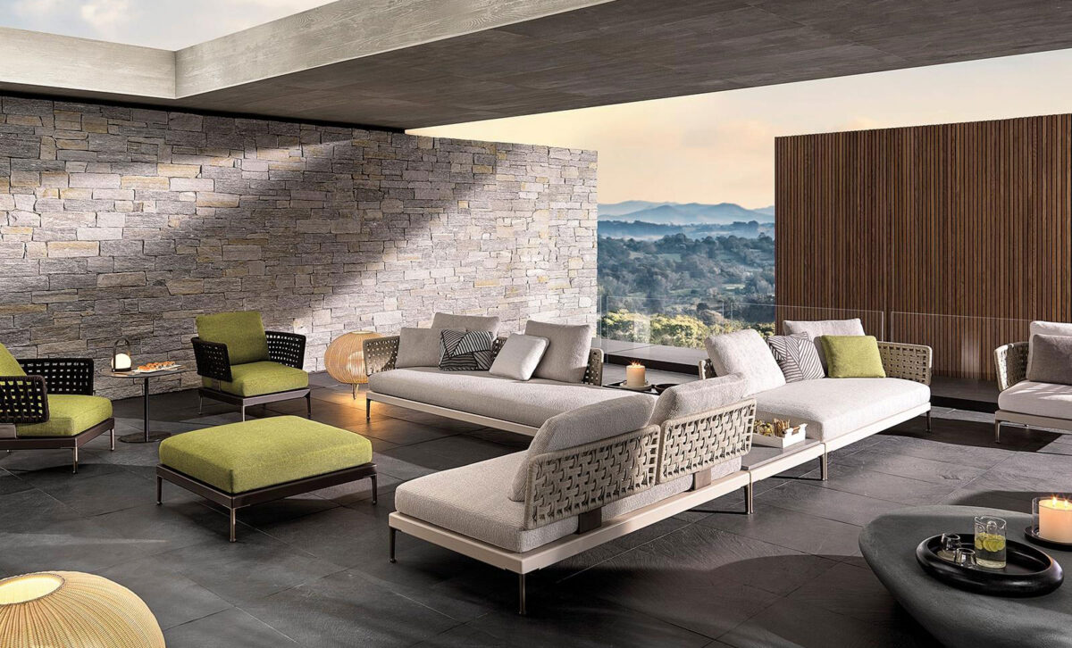 Minotti Patio outdoor sofa