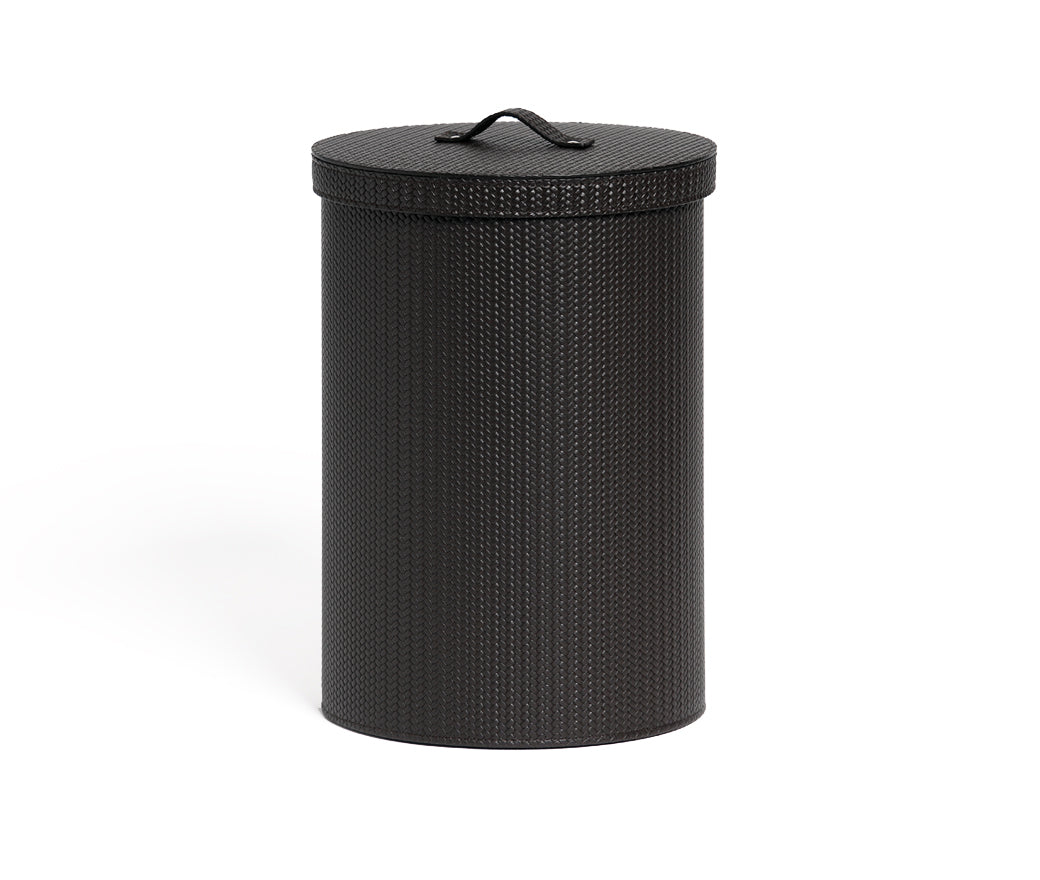 Round Paper Bin with Lid - Bathroom Dècor|Bins