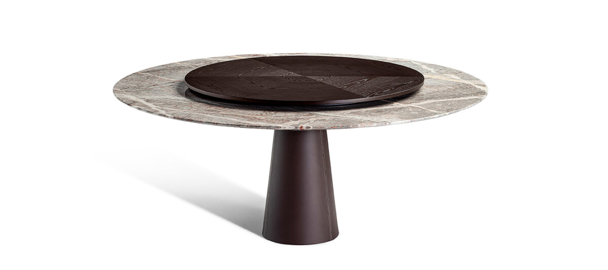 Mesa Due | Table with Lazy Susan - Tables