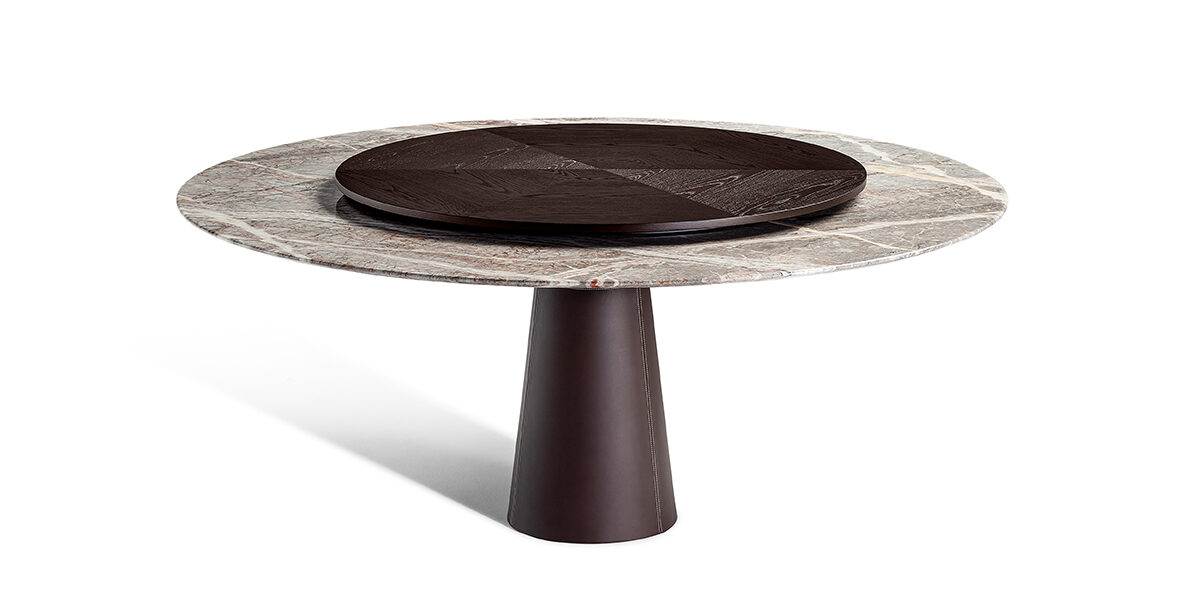 Mesa Due | Table with Lazy Susan - Tables