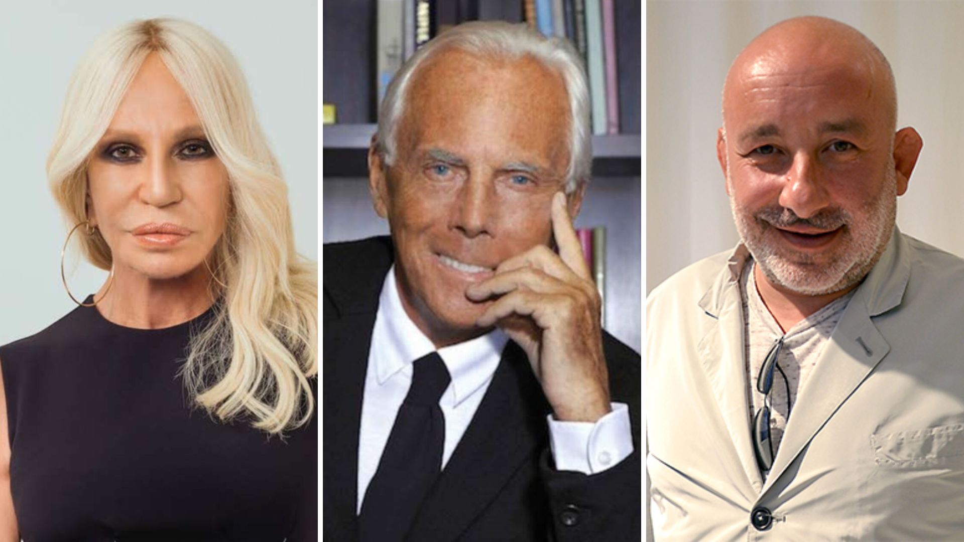 Donatella Versace, Giorgio Armani, and Jean-Marie Massaud